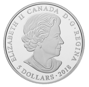 2018 Canada Fine Silver $5 Five Dollars- Birthstones: June