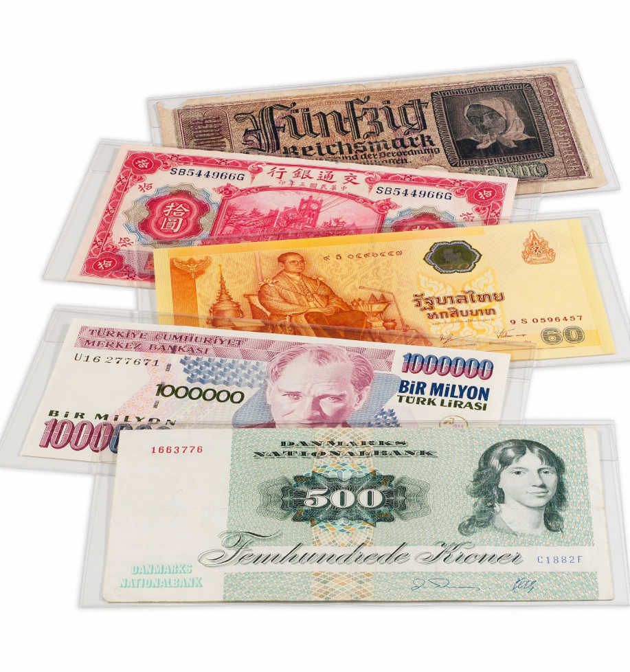 CURRENCY SLEEVES FOR BANKNOTES BASIC