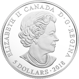 2018 Canada Fine Silver $5 Five Dollars- Birthstones: December