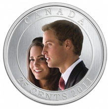 2011 Canada  Quarter - 25 Cents HRH Prince William and Miss Catherine Middleton