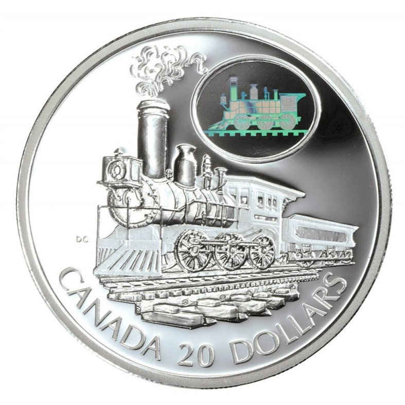 2001 Canada 20 Dollars Transportation on Land, Sterling coin # 6 The Scotia