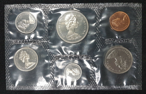 1969 Canada Nickel Prooflike Uncirculated Coin Set