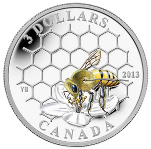 2013 $3 Three Dollars-Animal Architects series-Bee and Hive