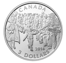 2014 Canada 3$ Fine Silver Coin - Wait For Me Daddy
