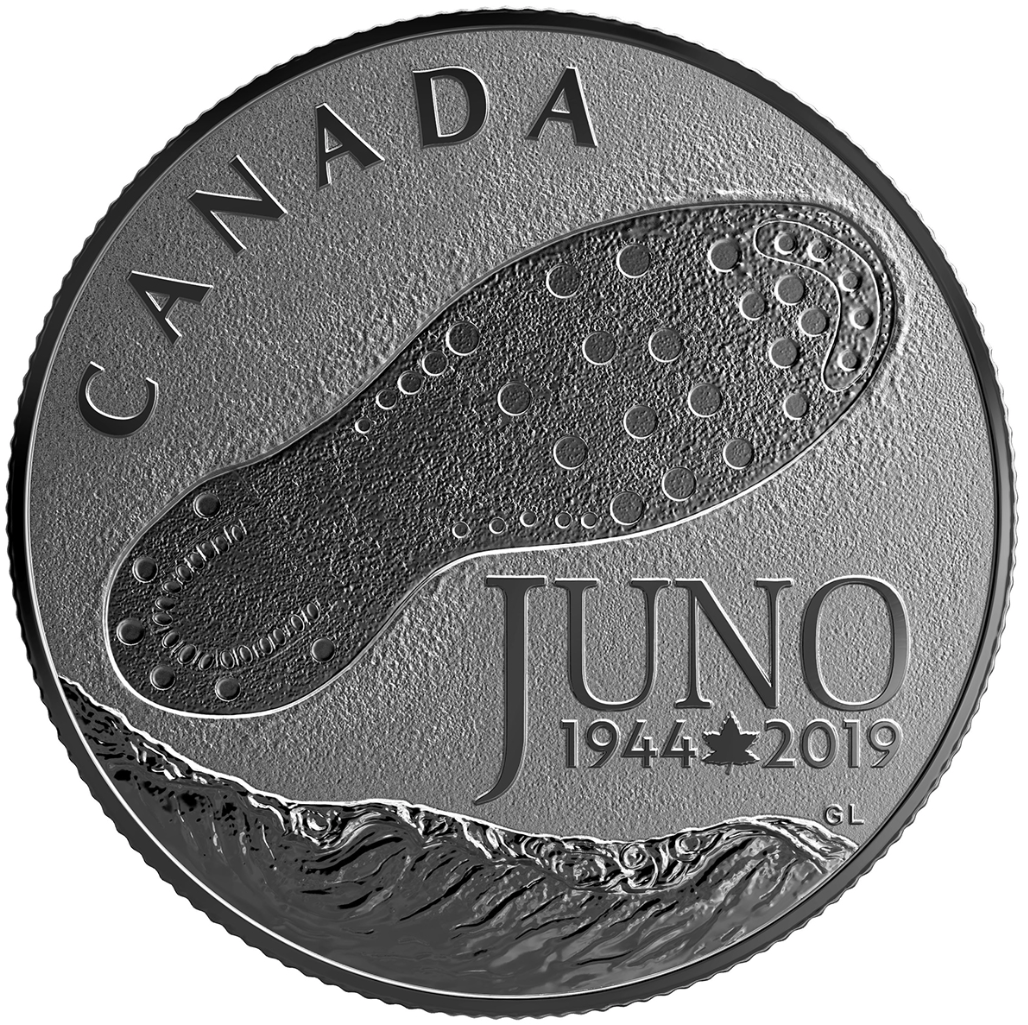 2019 Canada 3$ Fine Silver Coin - 75th Anniversary of the Normandy Campaign: D-Day at Juno Beach