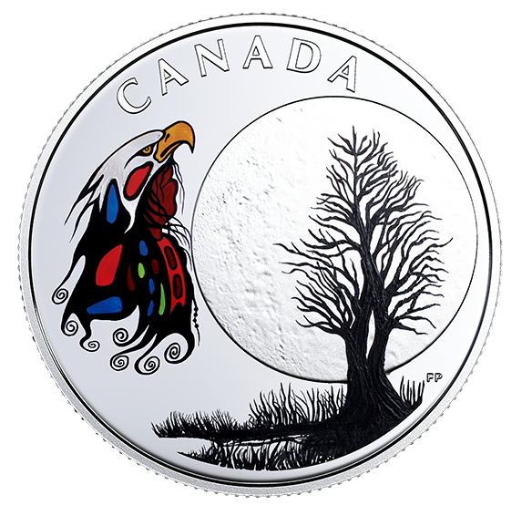2018 Canada 3$ Fine Silver Coin - Teaching From Grandmother Moon Series-Spirit Moon