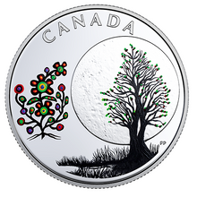 2018 Canada 3$ Fine Silver Coin - Teaching From Grandmother Moon Series-Flower Moon