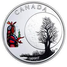 2018 Canada 3$ Fine Silver Coin - Teaching From Grandmother Moon Series-Little Spirit Moon