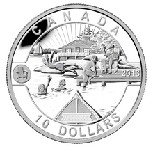 2013 Canada Fine Silver $10 Ten Dollars-The Summer Fun
