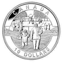 2013 Canada Fine Silver $10 Ten Dollars-Hockey