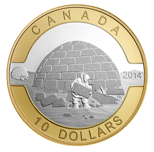 2014 Canada Fine Silver $10 ten dollars O Canada set Two, Gold Plated-10 coin