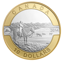 2014 Canada Fine Silver $10 ten dollars O Canada set Two, Gold Plated-10 coin