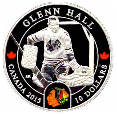 2015 $10 Ten Dollars-Goalies-Glenn Hall