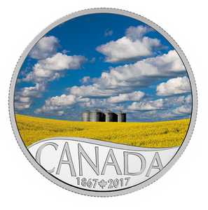 2017 $10 Celebrating Canada's 150th Coin Series: Canola Field