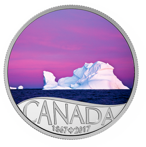 2017 $10 Celebrating Canada's 150th Coin Series - Iceberg at Dawn