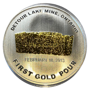 2013 Pure Silver Detour Gold Corporation First pour 18 February
