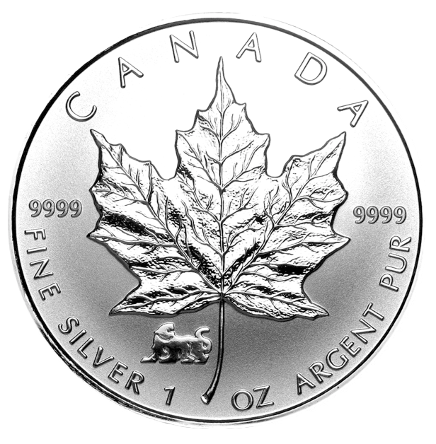 1998 Silver maple Leaf with Privy Marks-Tiger