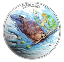 2017 Canada Fine Silver $10 Ten Dollars-The Beaver