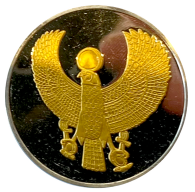 Falcon Pectorl Art Round~Franklin Mint-Sterling Silver-Egyptian Museum Set