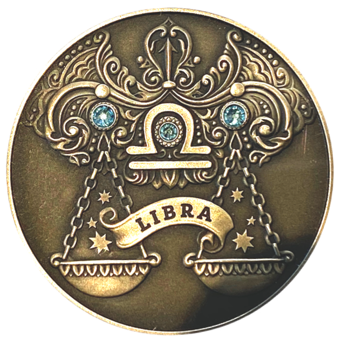 2013 Belarus 20 rubles Libra Signs of the zodiac Antique finish Silver Coin