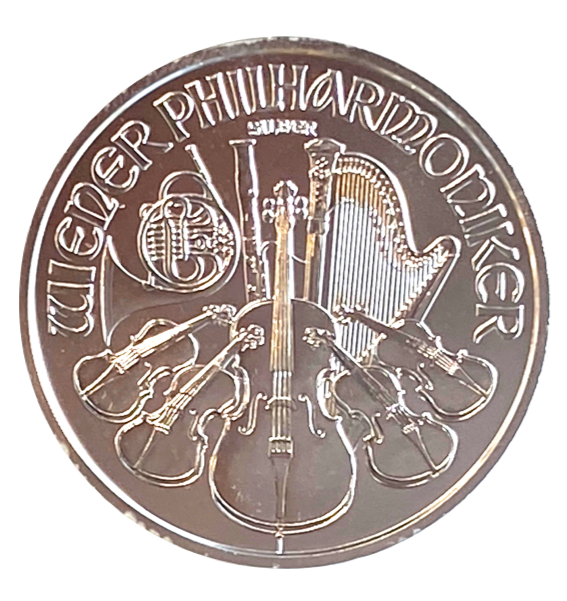 2015- 1 oz Silver Coin Austrian Philarmonic 1,5 Euro