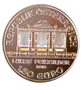 2015- 1 oz Silver Coin Austrian Philarmonic 1,5 Euro