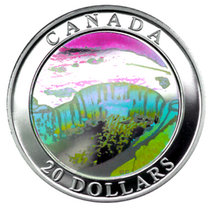 2003 Canada 20 Dollars Natural Wonders,  Fine Silver coin- Niagara Falls