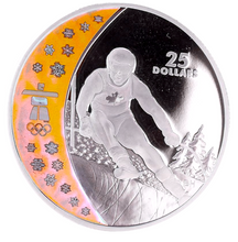 2007 Twenty Five Dollars, Vancouver 2010 Olympic Winter Games, Alpine Skiing