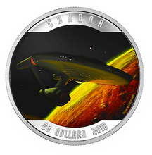 2016 20 Dollars Fine Silver Coin-Star Trek-Enterprise