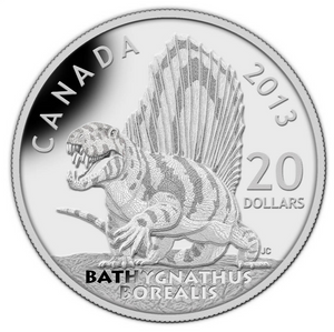 2013 Twenty Dollars Fine Silver, dinosaurs Series-Bathygnathus Borealis