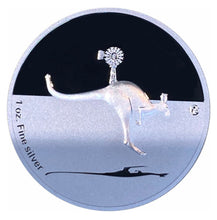 2013 $1 Kangaroo In Outback, Fine Silver proof-F-15 Privy Mark