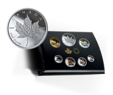 2019 Pure Silver Coloured 6-Coin Set with Medallion - Canadian Circulation Collection