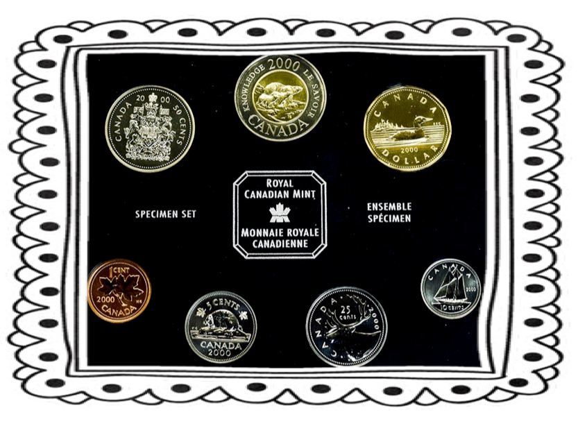 2000 7 Coin Specimen Set-Knowledge