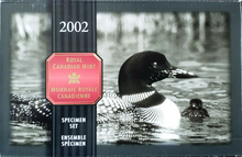 2002 P 7 Coin Specimen Set-Family of Loons