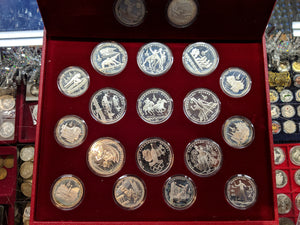 1980 Russian Solid silver Roubles, Proof Olympic Collection