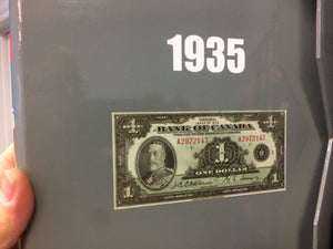 Numi Album For Canadian Banknote 1935