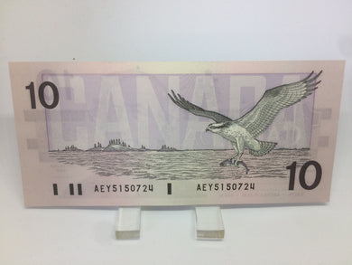1989 Bank of Canada 10 Dollars Macdonald Banknote AEY 5150724