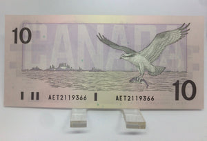 1989 Bank of Canada 10 Dollars MacDonald Banknote AET 2119366