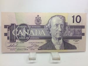 1989 Bank of Canada 10 Dollars MacDonald Banknote AES 3704810