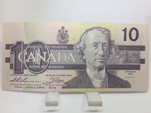 1989 Bank of Canada 10 Dollars MacDonald Banknote AES 3591649