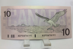 1989 Bank of Canada 10 Dollars MacDonald Banknote ADP 5878191