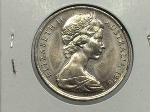 1975 Australia, Twenty Cents, 20c, Elizabeth II - Uncirculated