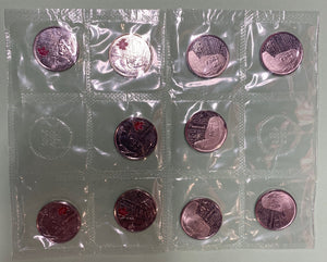 2012 Canada  Nickel Prooflike Uncirculated Coin Set