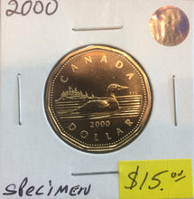 2000 Canada Specimen  Loonie Dollar