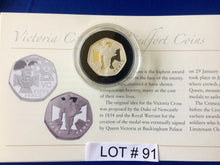 2006 Victoria Cross Award - The Heroic Acts-Piedfort 50 Pence Fifty Pence Silver Proof Coin 16 grams, Sterling Coin