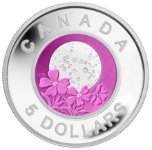 2012 Canada Sterling Silver and Niobium Five Dollars Coin -Full Pink moon