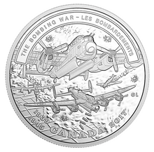 2017 1 oz. Pure Silver Coin – Second World War Battlefront: The Bombing War