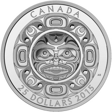 2015 Twenty Fives Dollars, Fine Silver 3-coin Set- Singing Moon Mask