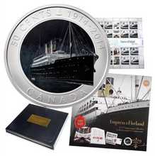 2014  Canadian 50-Cent Empress of Ireland-100th Anniversary Collection Coin & Stamp Set