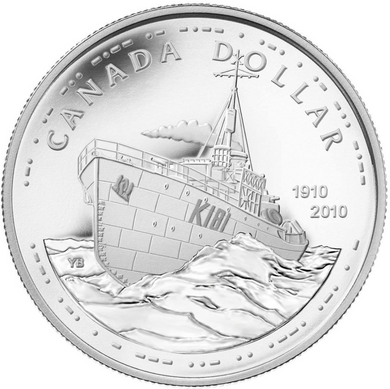 2010 Canada Silver Proof Dollar-100th Anniversary of the Canadian Navy